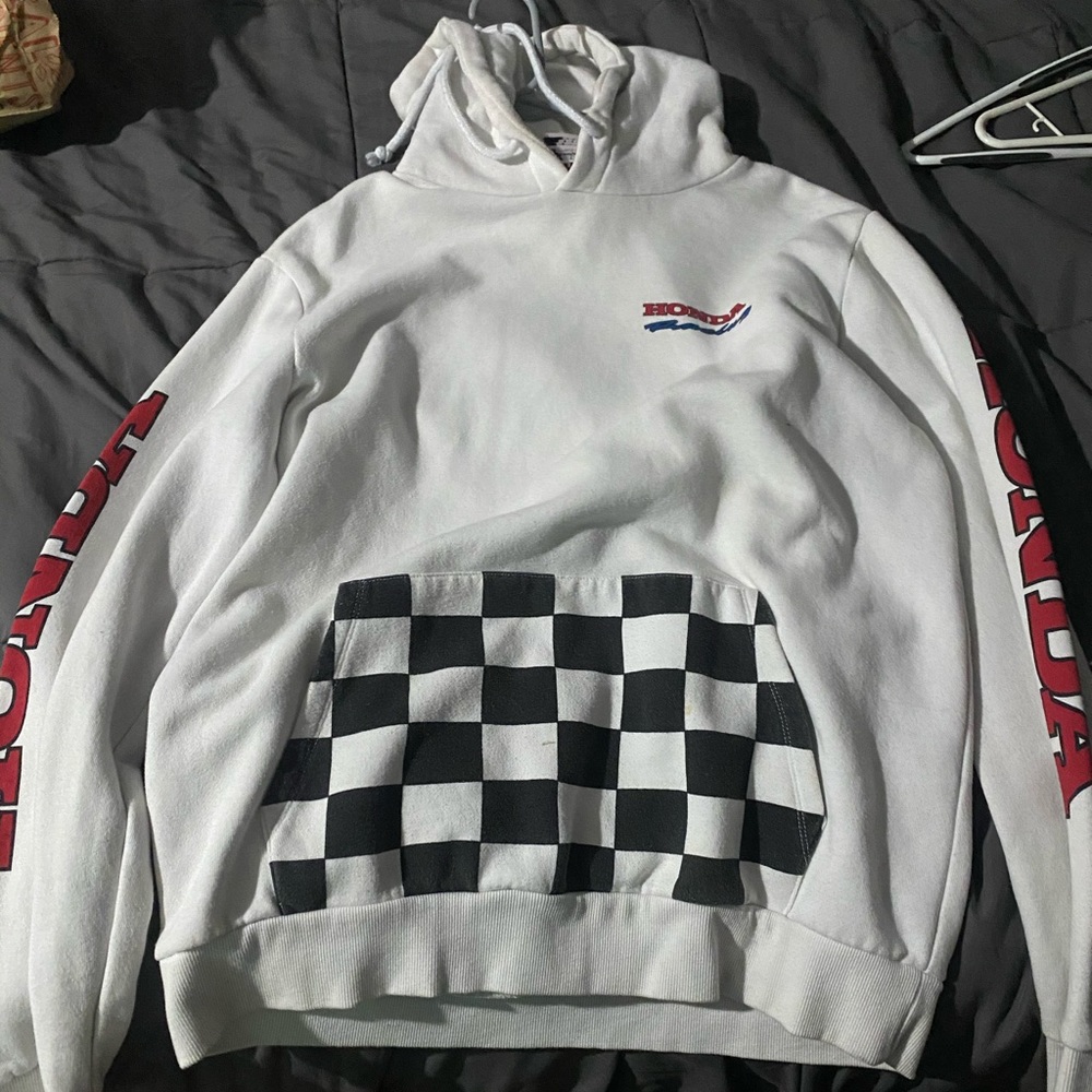 HONDA WHITE HOODIE VINTAGE